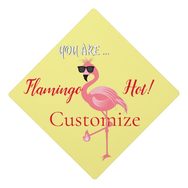 You Are Flamingo Hot Thunder_Cove Graduation Cap Topper (Front)