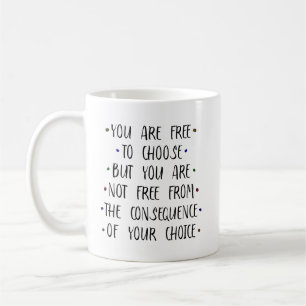 You are free to choose Open Minded Brain Coffee Mug