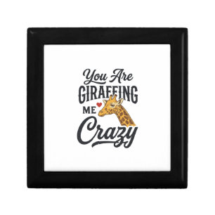 You Are Giraffing Me Crazy Funny Giraffe Shirt_1 Gift Box