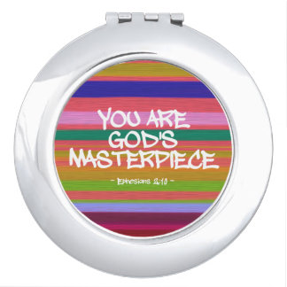 You Are God’s Masterpiece Ephesians Quote Compact Mirror