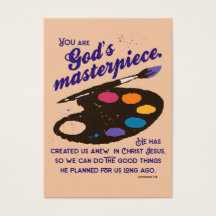 You are God's masterpiece Encouragement Card