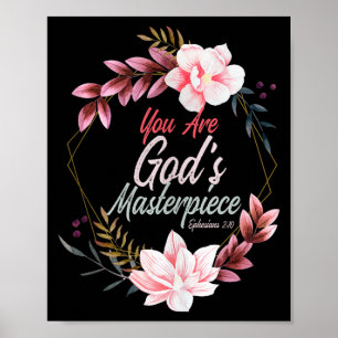 You Are Gods Masterpiece Ephesians 2_10 Prayer Bib Poster