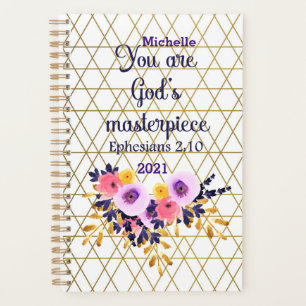 You Are God's Masterpiece Name 2022 Christian Planner