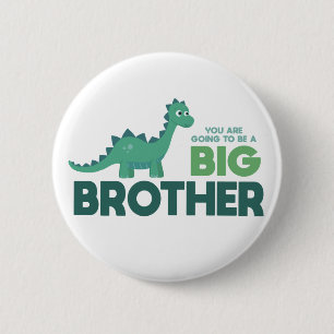 You are going to be a big brother dinosaur button