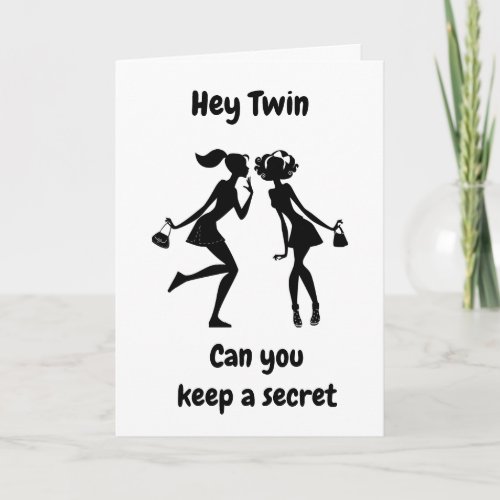 YOU ARE GOING TO BE AN AUNT TWIN CARD