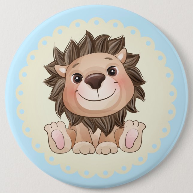 You are Grrreat Cute Lion Baby Boy  Button (Front)