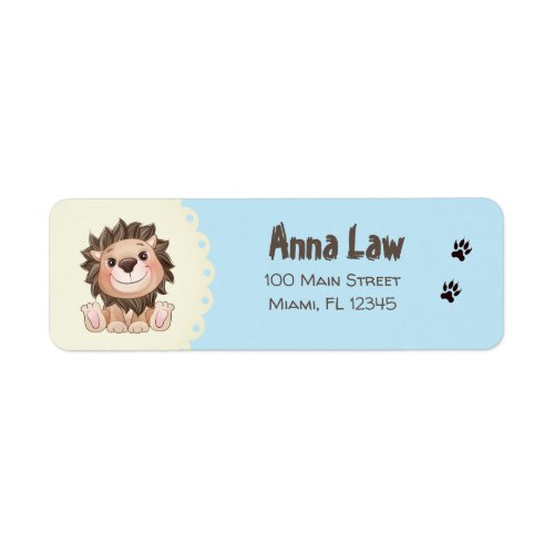 You are Grrreat Cute Lion  Baby  Boy    Label