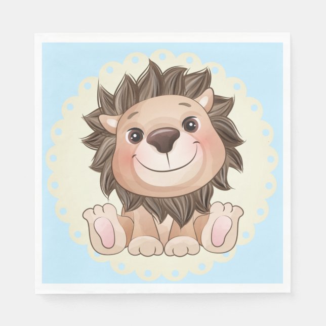 You are Grrreat Cute Lion Baby Boy   Napkins (Front)