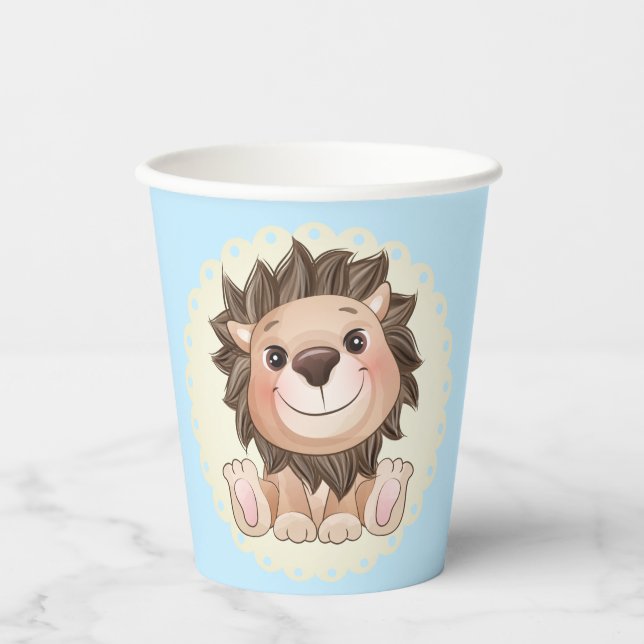You are Grrreat Cute Lion Baby Boy Paper cup (Front)