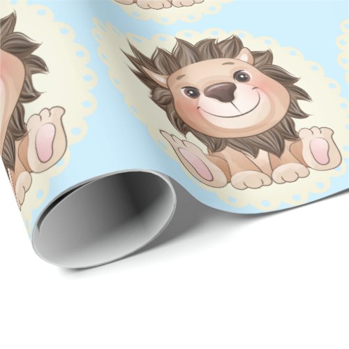 You are Grrreat Cute Lion Baby Boy    Wrapping Paper