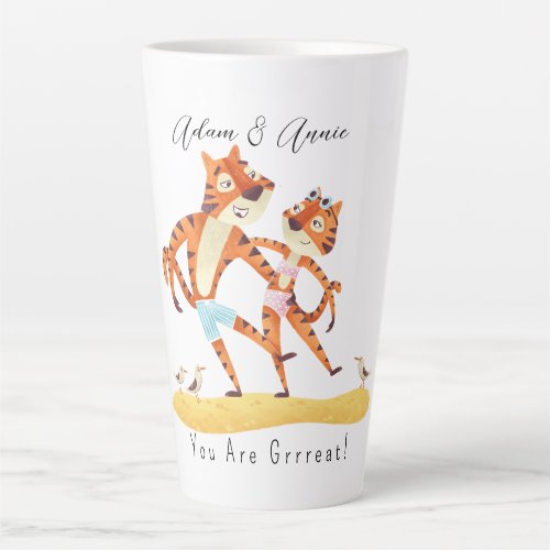 You Are Grrrreat Tiger Customized Gift Him Her     Latte Mug