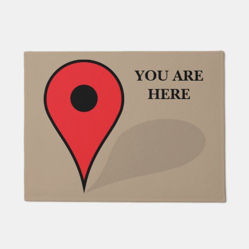 You Are Here Doormat