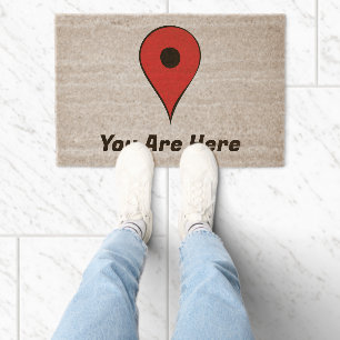 You Are Here Fiber Doormat