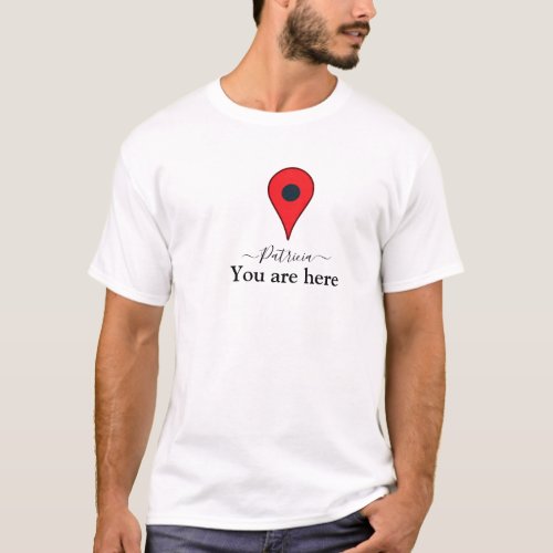 you are here in my heart   custom name T_Shirt