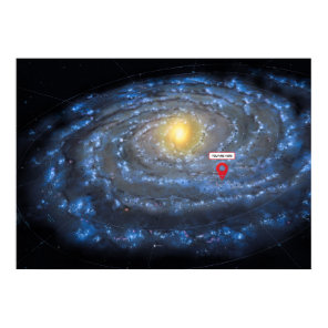 You are here: Milky Way map Poster