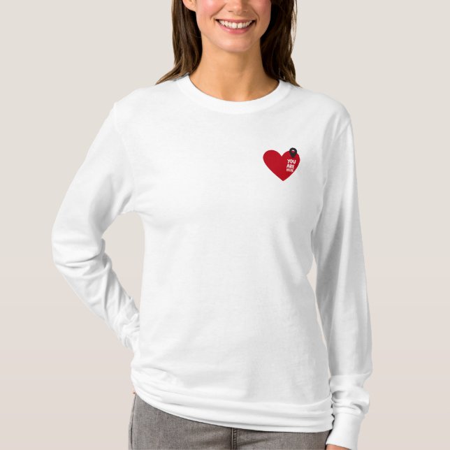 You Are Here - Minimalist Long Sleeve T-Shirt (Front)
