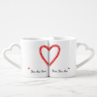 You Are Here Personalized Couples mug