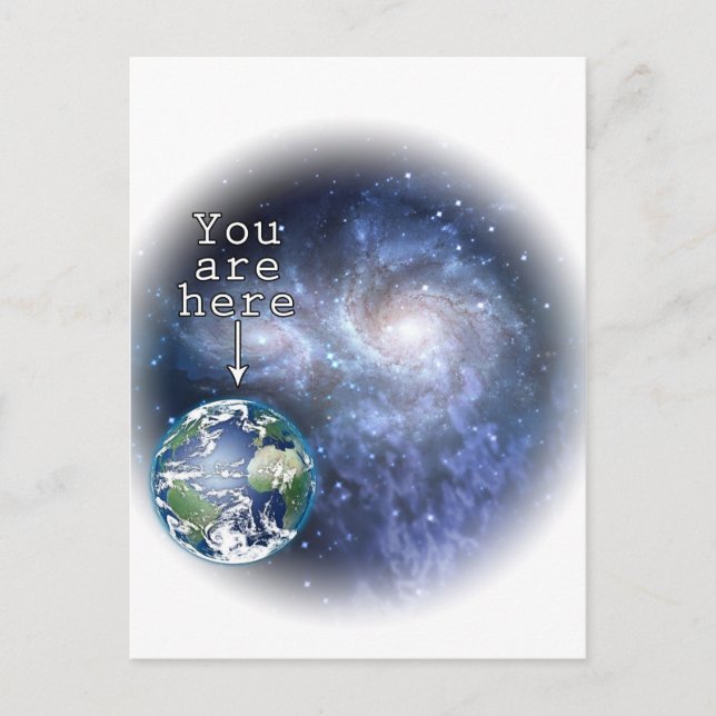 You are here postcard (Front)