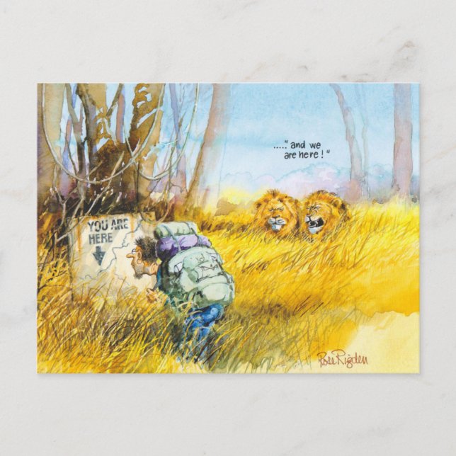 You are here postcard (Front)