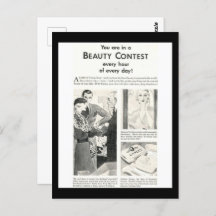 You Are in a Beauty Contest Every Day Retro Ad