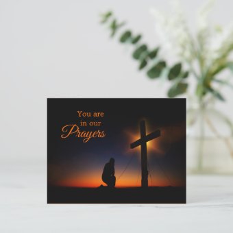 You Are In Our Prayers Church Congregation Postcard | Zazzle