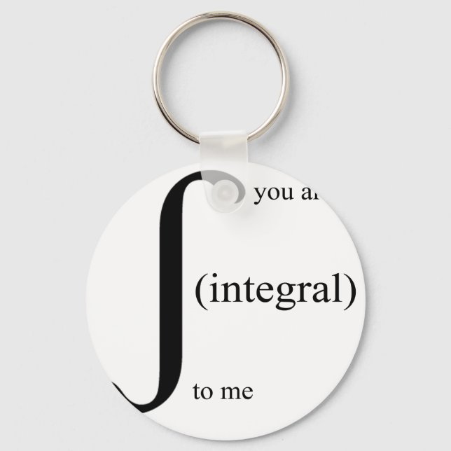 You Are Integral To Me Keychain (Front)