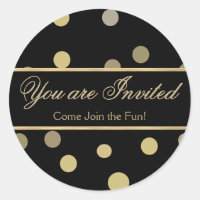 You Are Invited Classic Round Sticker