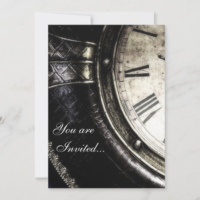 You are Invited...Clock Face Invitation (Front)