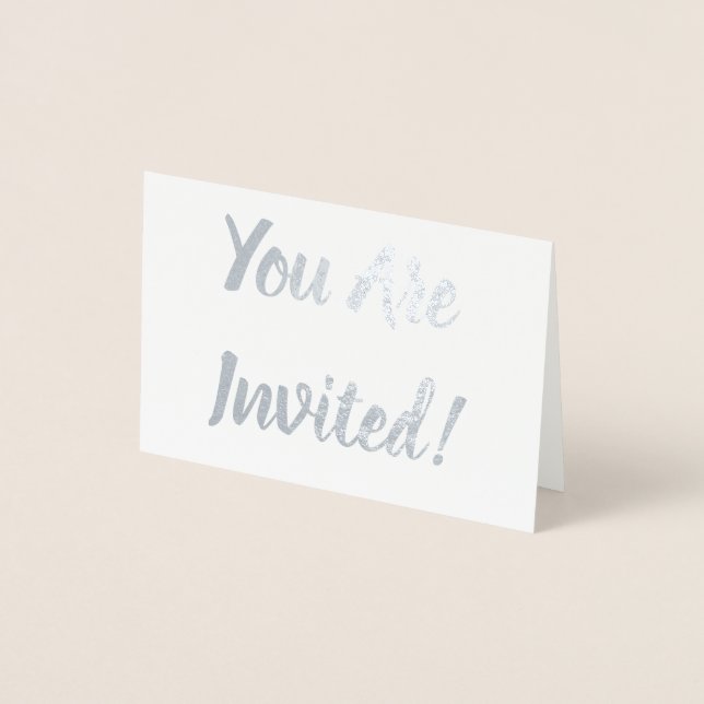 You Are Invited! Foil Card (Front)