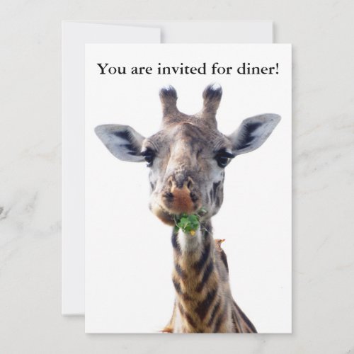You are invited for diner!