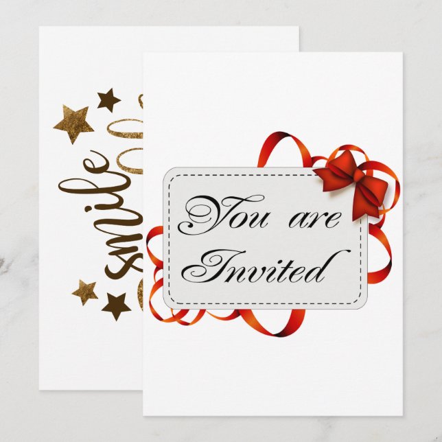 You Are Invited Invitation Card (Front/Back)