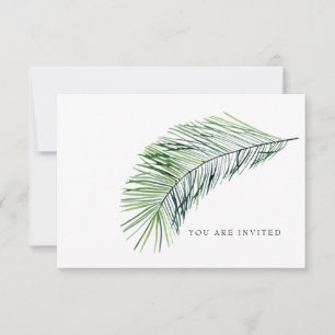 You are Invited Simple Tropical Wedding Website  Invitation