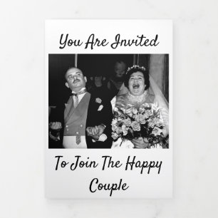 You Are Invited... To Join the Happy Couple Tri-Fold Announcement