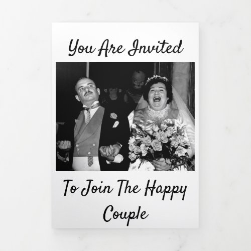 You Are Invited To Join the Happy Couple Tri_Fold Announcement