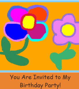 birthday invitation party bridal