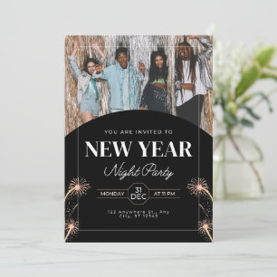 You Are Invited to New year Night Party Invitation