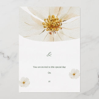You Are Invited to This Special Day Foil Invitation