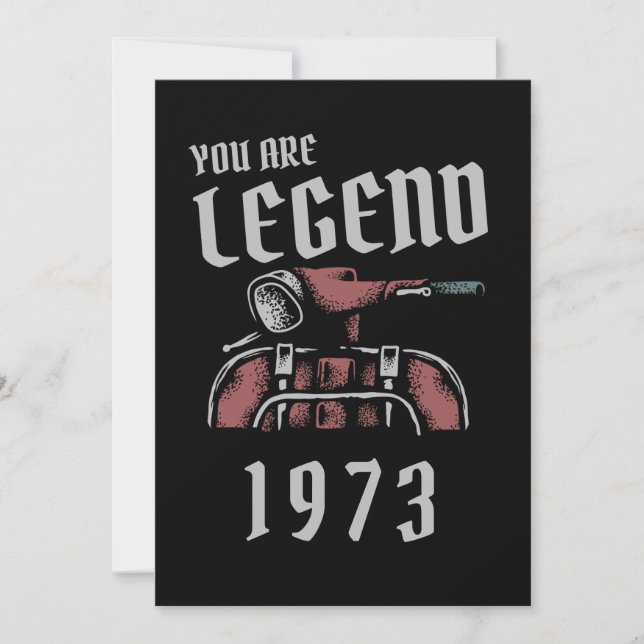 You Are Legend Old vespa Invitation (Front)