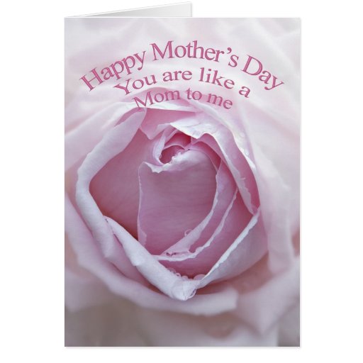 You are like a mom to me, Mother's day card | Zazzle