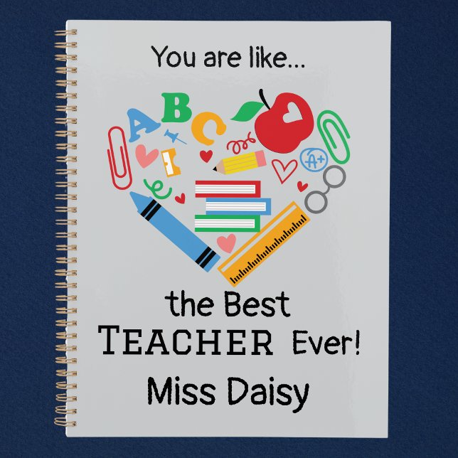 You are like...the Best Teacher Ever Customizable Planner (Customizable Best Teacher Ever Planner)