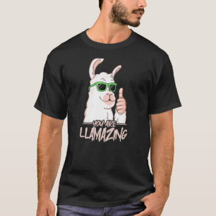 You are Llamazing  Birthday Party Cool Alpaca Hips T-Shirt