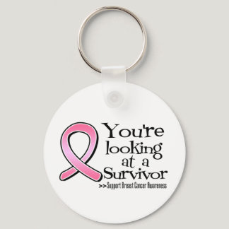 You are Looking at a Breast Cancer Survivor Keychain
