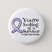 You are Looking at a Cancer Survivor Pinback Button