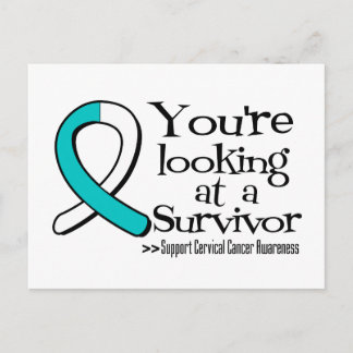 You are Looking at a Cervical Cancer Survivor Postcard