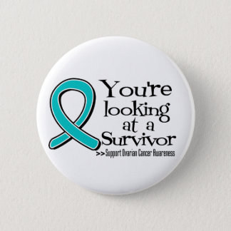 You are Looking at a Ovarian Cancer Survivor Pinback Button