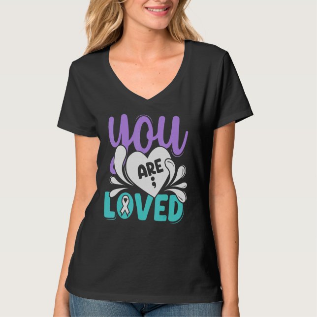 You Are Love Matching Suicide Prevention Awareness T-Shirt (Front)