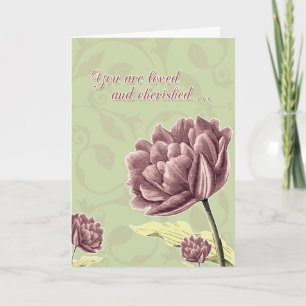 You are loved and cherished, hospice,final goodbye card
