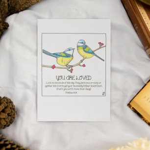 You Are Loved Birds Birthday Day Card