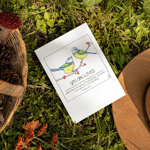 You are Loved Birds Inspirational Postcard