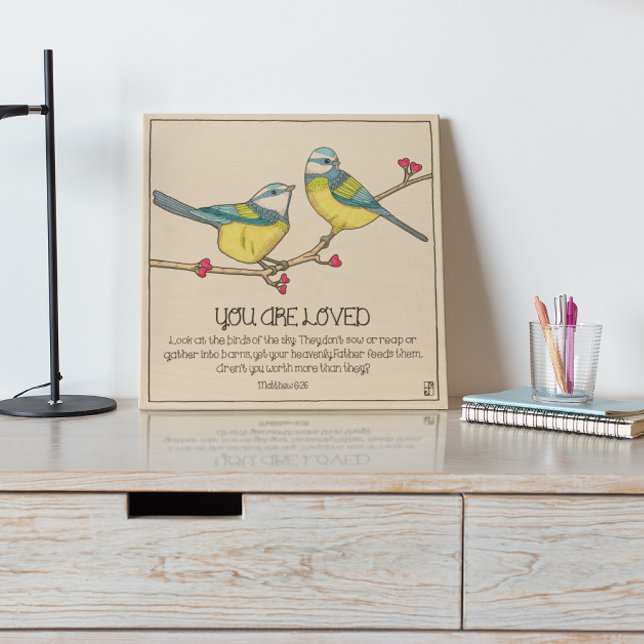 You Are Loved Birds Wood Wall Decor (Creator Uploaded)